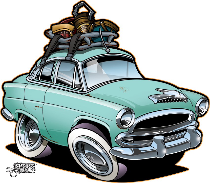 cartoon car