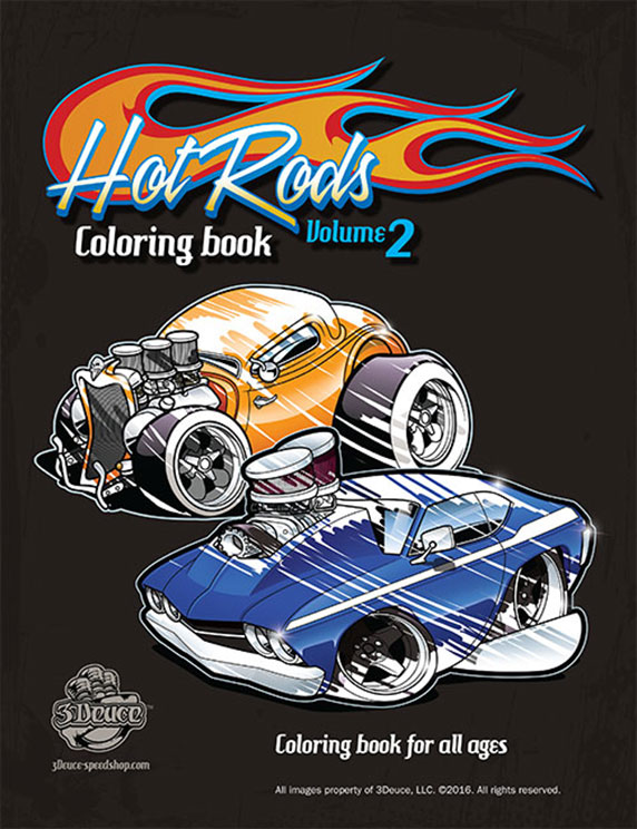 cover with cartoon hot rods